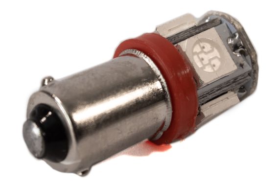 Светодиодная лампа AllLight T 8.5  5 диодов 5050 BA9S 12V RED | Зображення 1