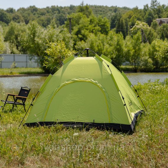 Намет кемпінговий 2 на 2 метри автоматичний для риболовлі походу туристичний LU-019M Салатовий | Зображення 2