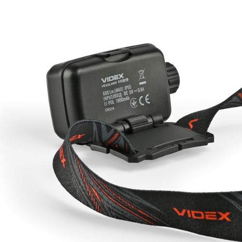 Ліхтарик LED налобний 600Lm 5000К VLF-H189 Videx | Зображення 8