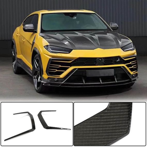 Накладки Flap на Передний Бампер (Dry Carbon) для Lamborghini Urus 2018- гг