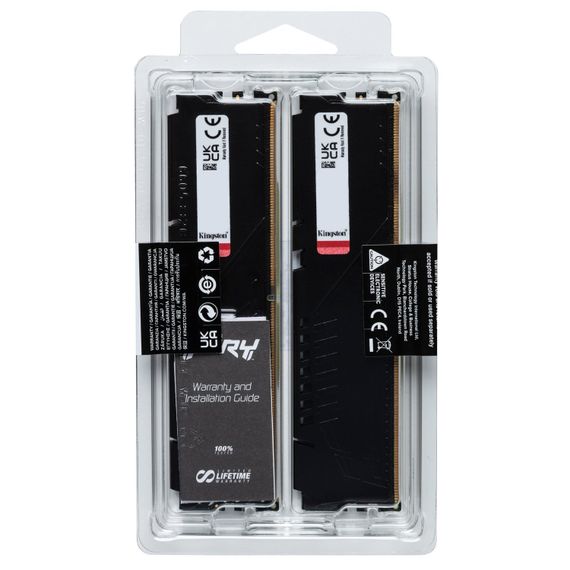 Память ПК Kingston DDR5 32GB KIT (16GBx2) 6000 FURY Beast EXPO KF560C36BBE2K2-32 | Зображення 6