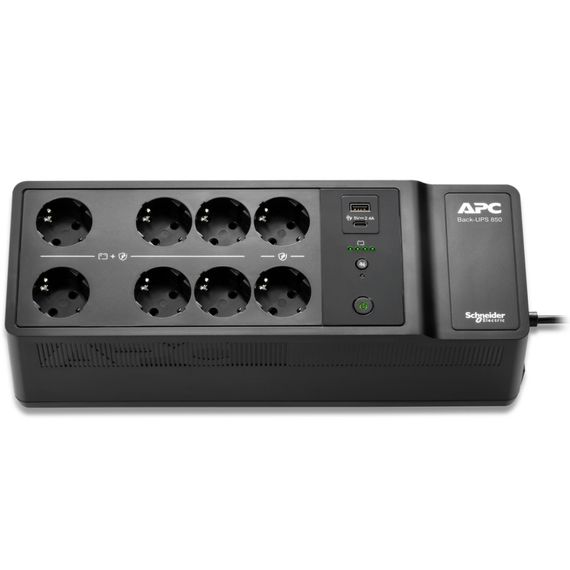 Пристрій безперебійного живлення APC Back-UPS 850VA, 520W (BE850G2-GR) | Зображення 1