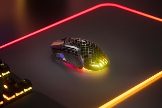 Мишка SteelSeries Aerox 5 Wireless RGB, 18000dpi., 9кн., чорна | Зображення 2