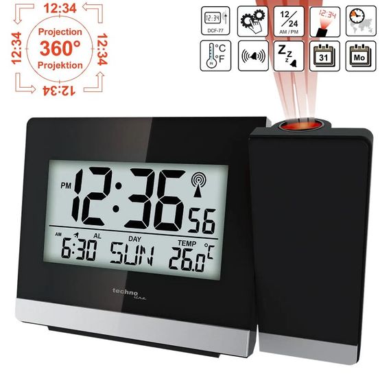 Годинник проекційний Technoline WT536 Black (WT536) (DAS301196) | Зображення 4