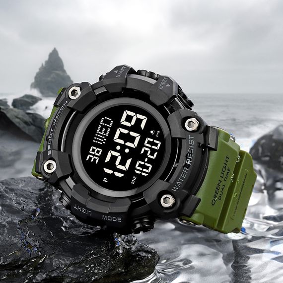 Чоловічий годинник Skmei 1968 Military-Black | Зображення 3