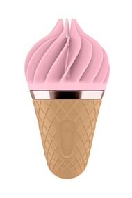 Вібростимулятор для клітора у вигляді Морозива Satisfyer Layons Sweet Temptation, рожевий Sex Aura