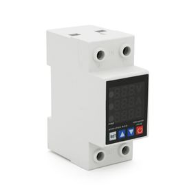 Захист від перенапруг YRVP-6, з цифровим дисплеєм (V, A, kWt), 2P, 63A, 230Vac