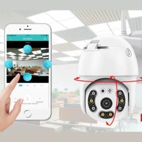 ОЧЕНКА! Поворотна вулична IP-камера відеоспостереження PTZ Wi-Fi xm 2mp (Плохе паковання 3042)