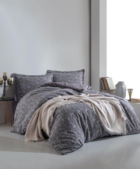 Постільна білизна Limasso Jacquard Ranforse 200 х 220 см Ipi Boyali Siyah