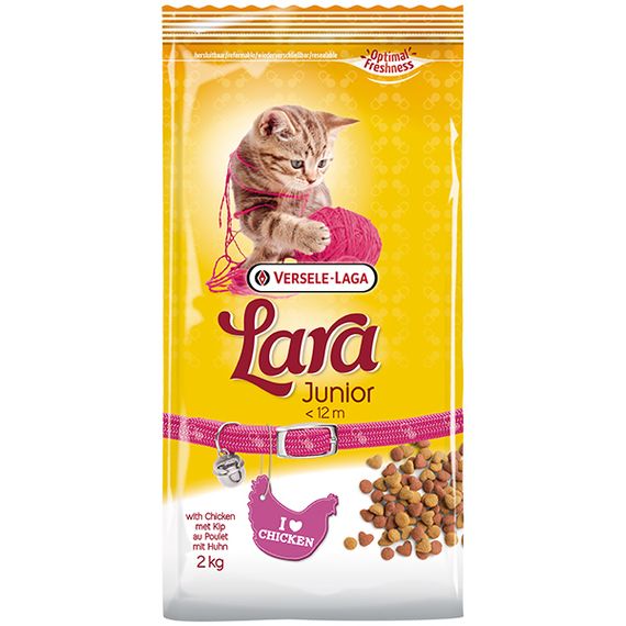 Сухий корм для кошенят з куркою Lara Junior 2 кг