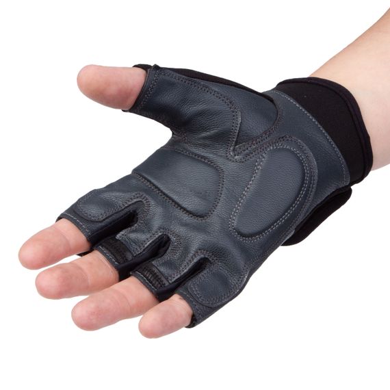 Рукавички для фітнесу PowerPlay 2229 Чорні M | Зображення 2