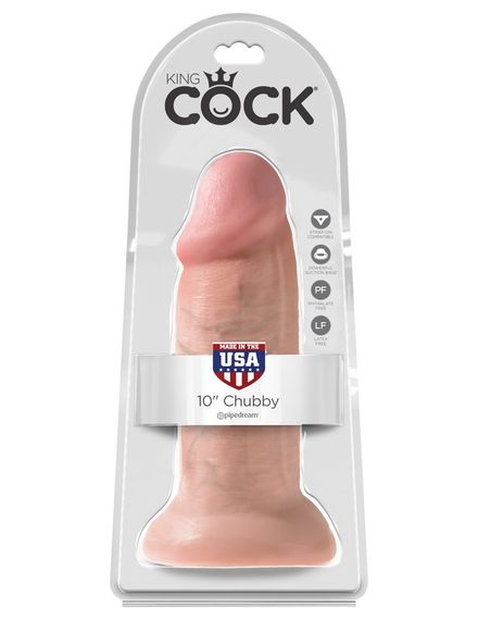 Фалоімітатор на присосці Товстун King Cock (25,4 см) Sex Aura | Зображення 1