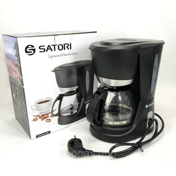 Електрокавоварка крапельного типу Satori SCM-600-PBL 650 Вт, Крапельна кавоварка з автовідключенням XP-13 | Зображення 5