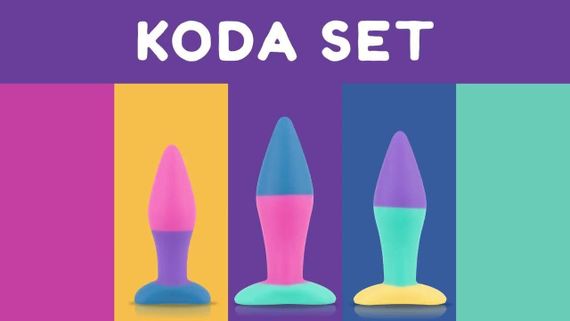 Набір анальних пробок PMV20 Koda – Butt Plug Set, діаметр 2,9 см, 3,9 см, 5 см Sex Aura | Зображення 5