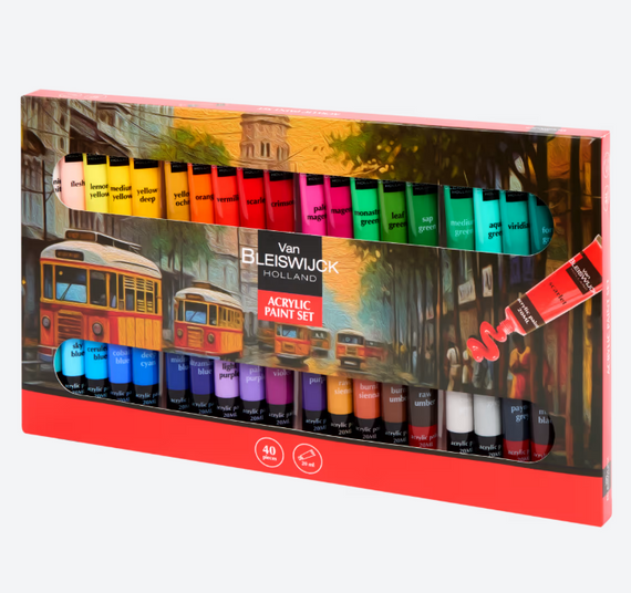 Акрилові фарби Van Bleiswijck 40 x 20 ml