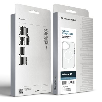 Чехол для мобильного телефона Armorstandart Clear MagCase Apple iPhone 17 Transparent (ARM86251) | Зображення 4