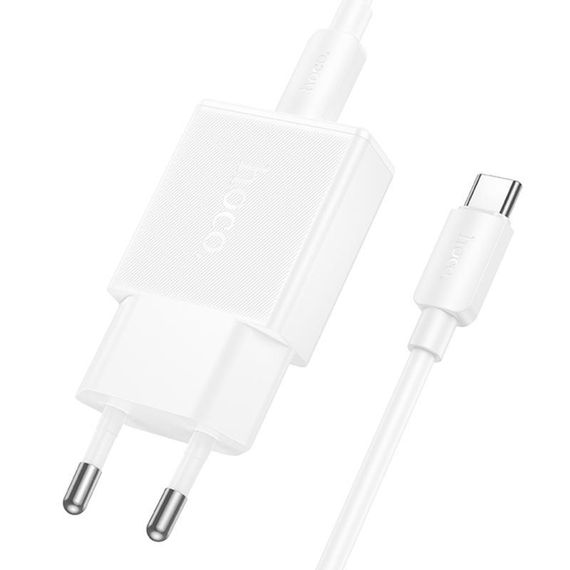 МЗП Hoco N72 Speed ultra-thin PD20W (1USB-C) + кабель Type-C to Type-C White | Зображення 3