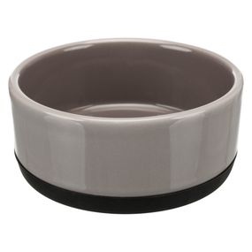 Миска Trixie для собак керамічна з резиновою основою 0,4 л 12 см сіра