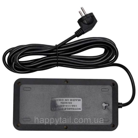 Мережевий фільтр-подовжувач 5 розеток 4xUSB-A 1xUSB-C 5м чорний HP-5-52 | Зображення 4