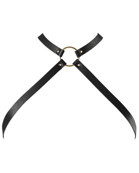 Портупея Bijoux Indiscrets MAZE Cross Chest Harness Чорний One Size | Зображення 5