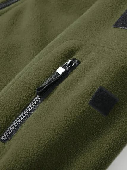 Тактична флісова кофта чоловіча з капюшоном Olive Green Розмір L | Зображення 3