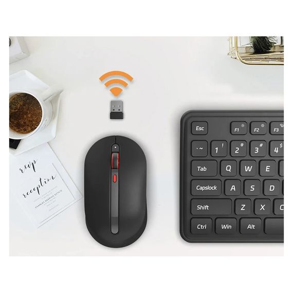 Комплект Xiaomi MiiiW Keyboard and Mouse Combo Gen 3 PB03 Wireless UA Black (MW24PB03 Black) | Зображення 2