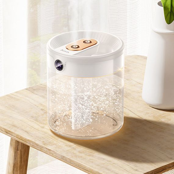 Зволожувач повітря Hoco HX31 Dual spray humidifier with digital display White | Зображення 6