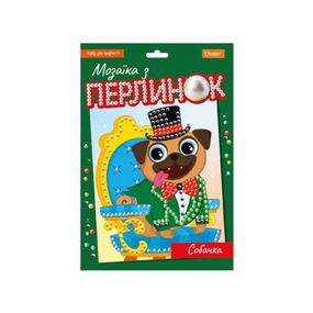 Детский набор для творчества "Мозаика из жемчуга собачка" НТ-38-06