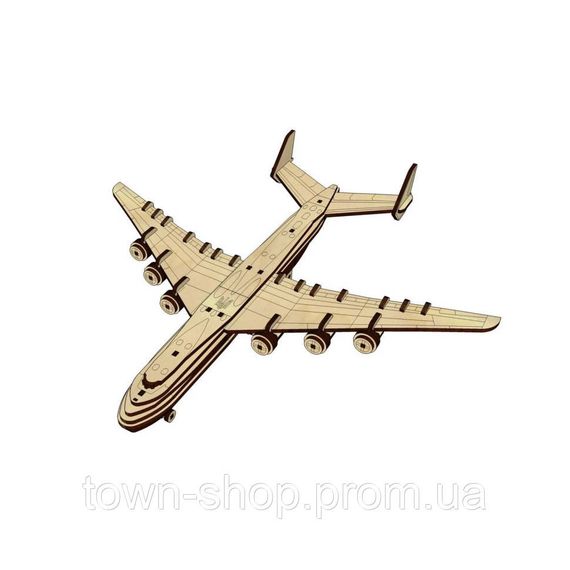 Деревянный конструктор "Мрия АН-225" Pazly UPZ-001 142 детали | Зображення 2