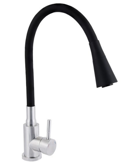 Змішувач для кухні Lidz Aria 015F31 з гнучким виливом LDARI015F31BNK31872