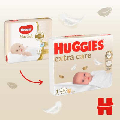 Подгузники Huggies Extra Care Размер 1 (2-5 кг) 84 шт (5029053578057) | Зображення 9