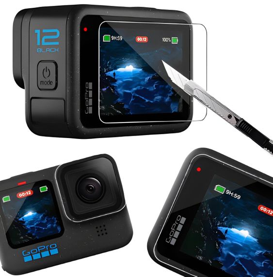 Захисне скло комплект 3 шт для GoPro HERO 12 BeWatch (12203GO12) | Зображення 6