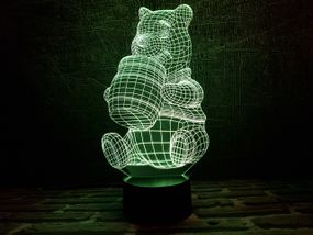 Змінна пластина для 3D ламп "Вінні-Пух" 3DTOYSLAMP