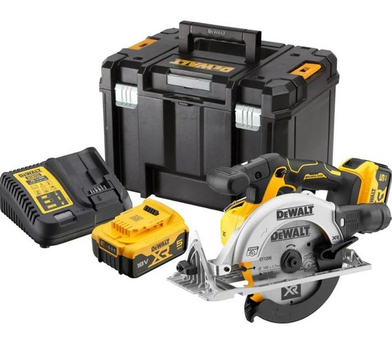 Пила дискова акумуляторна DeWalt з АКБ та ЗП DCS565P2 | Зображення 1