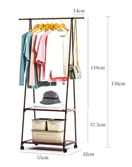 Стійка для одягу на коліщатках, Вішалка на коліщатках The New Coat Rack   знижка | Зображення 8