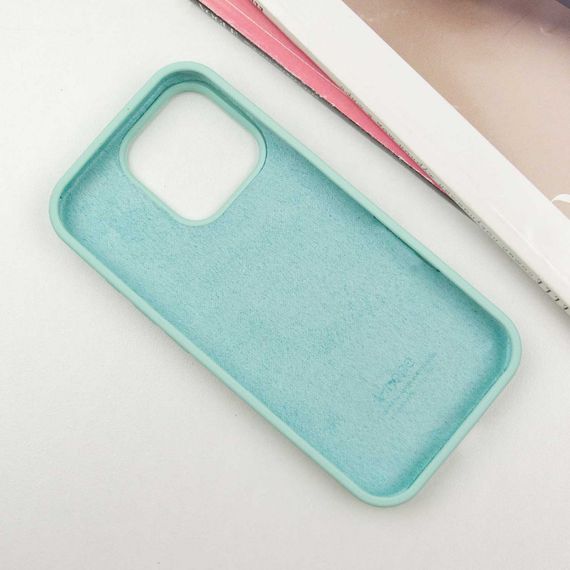 Чехол Silicone Case Full Protective (AA) для Apple iPhone 16 Pro (6.3") Бирюзовый / Turquoise | Зображення 2