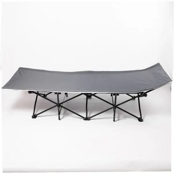 Кровать туристическая раскладная 185х60х50 см складной лежак походная раскладушка Серый | Зображення 1