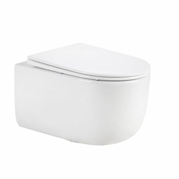Унитаз подвесной Qtap Taurus Ultra Quiet 515×360×350 мм, White, с сиденьем Slim Duroplast / Soft-close / Quick Release