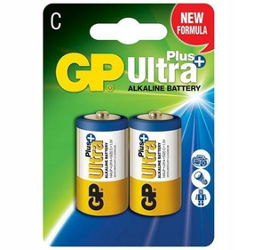 Батарейка калюжна C/LR14 (бл-2шт) GP Ultra Plus