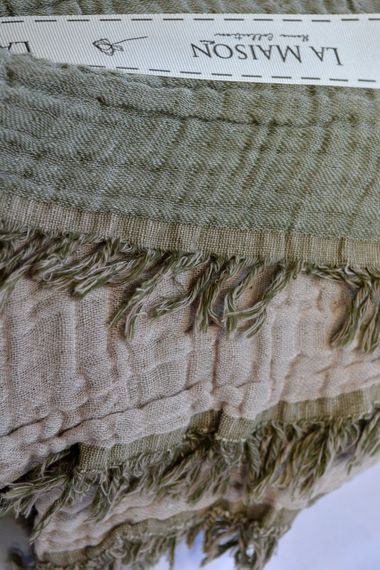 Муслиновое покрывало La Maison 230×240 Selin Yesil - Bej | Зображення 2