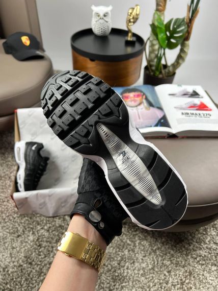 Чоловічі кросівки Air Max 95 All Black White весна / літо / осінь A3858 | Зображення 3