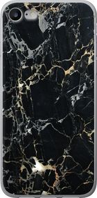 Чехол на iPhone SE 2020 Черный мрамор "3846u-2013-17620"
