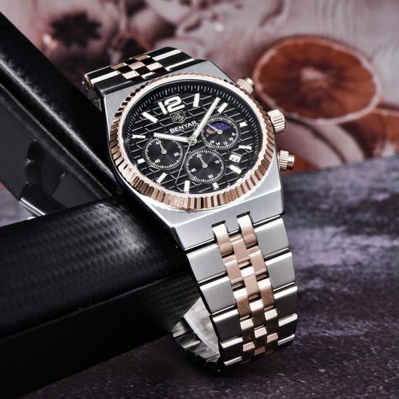 Benyar BY-5225 Silver-Rose Gold-Black | Зображення 3