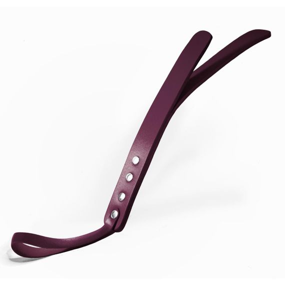Падл двошаровий Feral Feelings Leather Mini Paddle Burgundy, натуральна шкіра, burgundy sexstyle