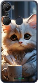 Чохол на Infinix Hot 12 Pro Білий кіт "5646u-2868-2448"