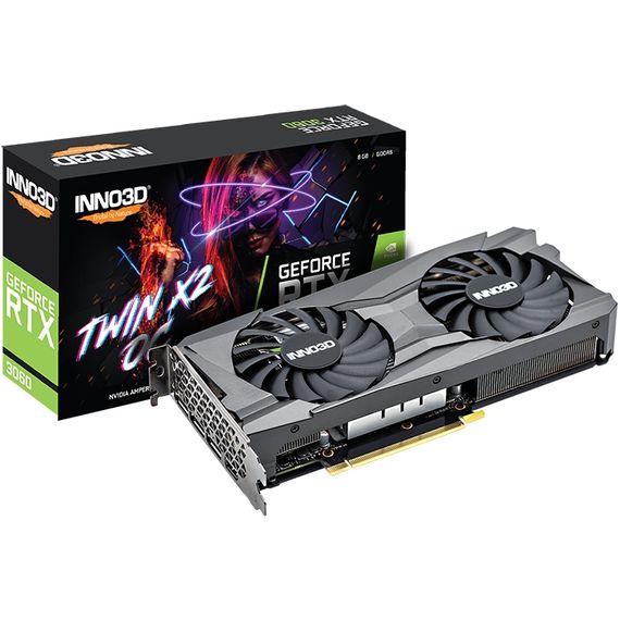 GeForce RTX3060 Inno3D Twin X2 OC, 8GB GDDR6 128bit, PCI Express | Зображення 6
