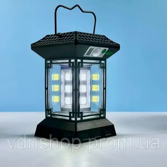 Фонарь кемпинговый MHZ CL-T60 с солнечной батареей и датчиком движения 8837 | Зображення 1