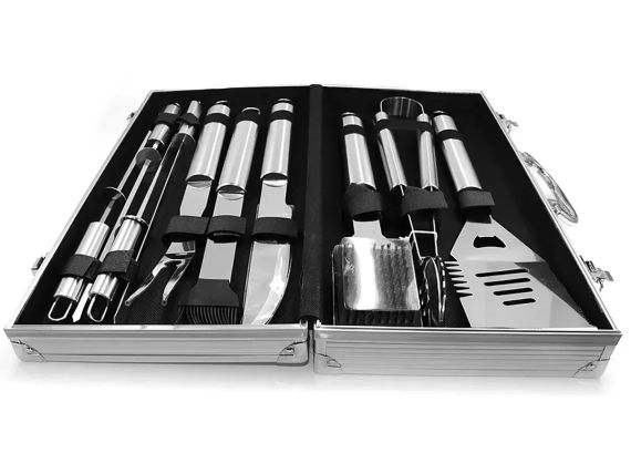 Набір для мангалу 43х21х8см BBQ Tools Set AL-10 | Зображення 1