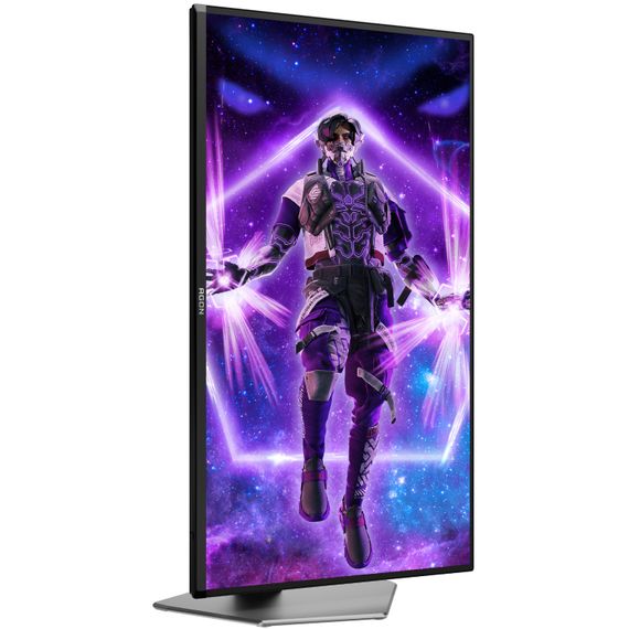 TFT 31.5" AOC AG326UD, QD-OLED, UHD 4K, 165hz, 0,03мс, HDMIx2, DP, USB-hub, HAS, Pivot,колю.,чорний | Зображення 4