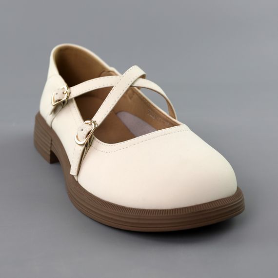 Туфлі жіночі 591720 Бежеві 36 37 38 39 40 | Зображення 1